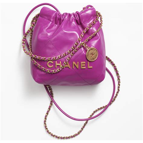 purple chanel purse|chanel 22 mini bag.